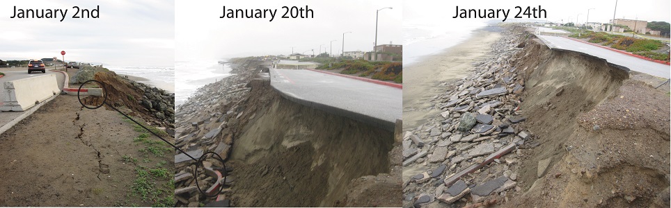 Coastal erosion